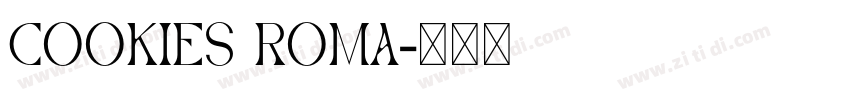 Cookies Roma字体转换